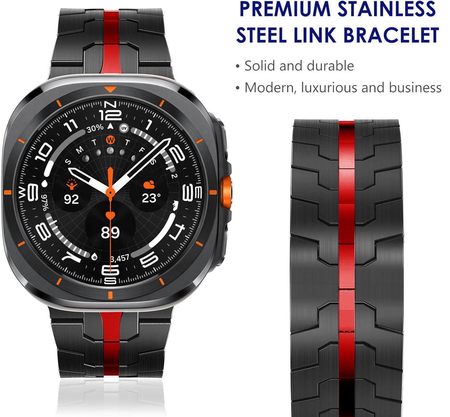 Stainless Steel Metal Watch Band for Galaxy Watch 20mm