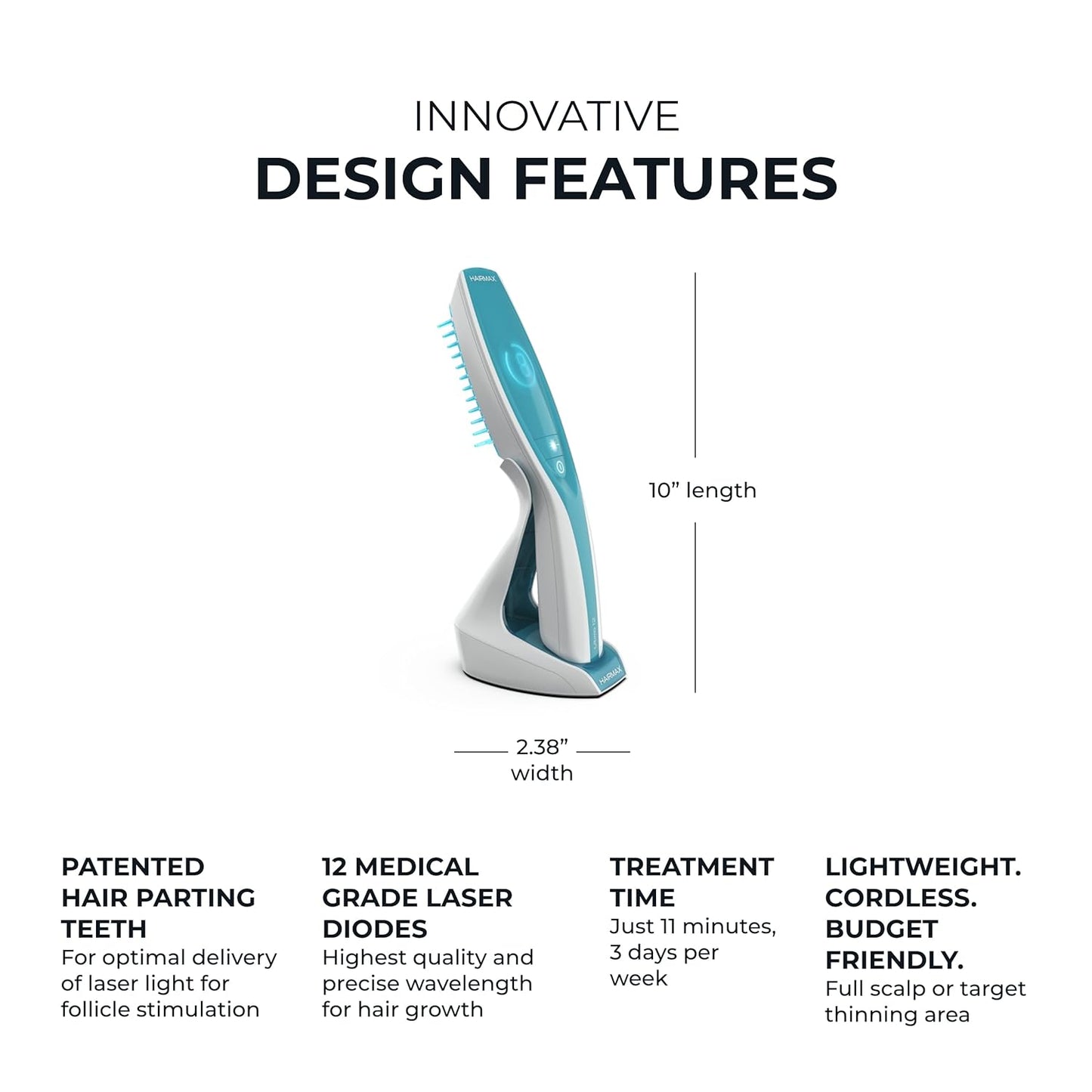 HairMax ULTIMA 12 LaserComb - Stimulates Hair Growth