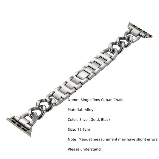 Chic Tweed Metal Premium Watch Strap for Apple Watch