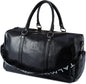 Gym Duffle Leather Bag with Shoe Compartment for Sports Travel