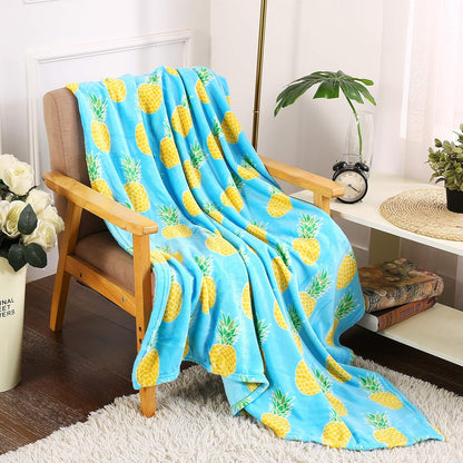 Soft Fleece Throw Blanket 50x60 – Lightweight Cozy Bed Couch Sofa Blanket for All Seasons