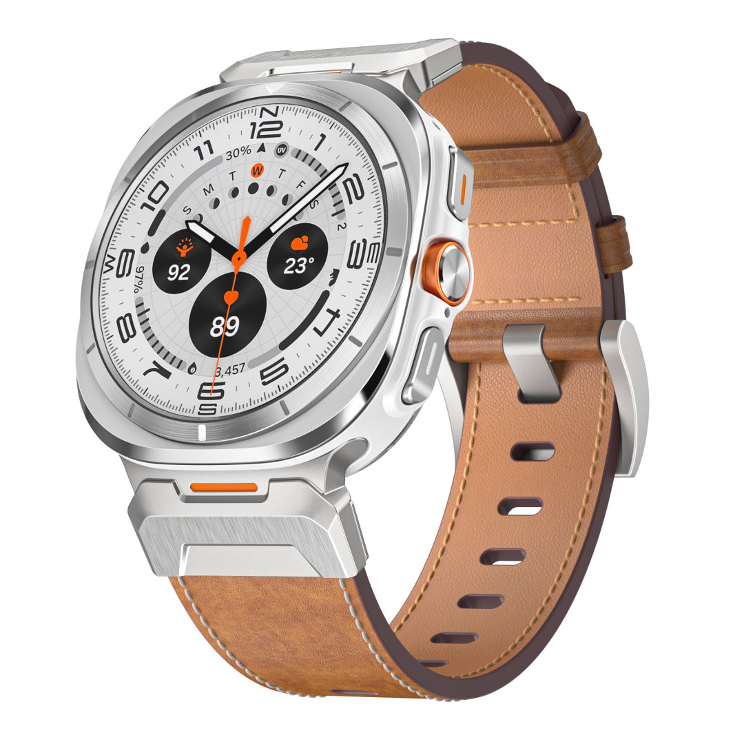 Tactical Leather Band For Galaxy Watch 20mm
