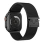 Magnetic Umbrella Buckle Milanese Stainless Steel Strap for Apple Watch