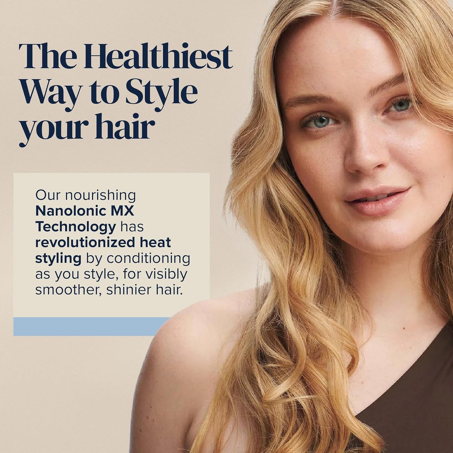 Bio Ionic Long Barrel Styler, Curling Iron with Moisture Heat Technology & NanoIonic MX