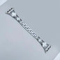 Bling Diamond Clover Bands for Women - Lucky, Cute & Sparkle Dressy Metal Bracelet Strap for Apple Watch