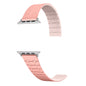 Color - blocking magnetic silicone apple watch strap