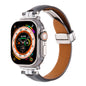 Professional Magnetic Leather Band for Apple Watch - Adjustable Stainless Steel Buckle, Stylish for Men & Women