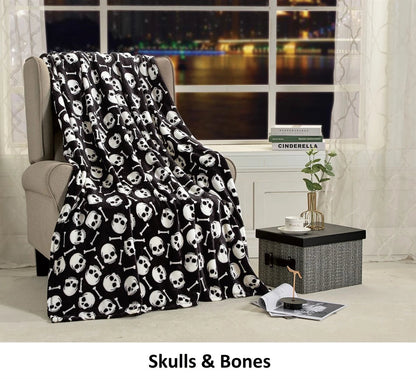 Soft Fleece Throw Blanket 50x60 – Lightweight Cozy Bed Couch Sofa Blanket for All Seasons
