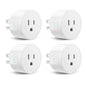 VEVOR Smart Plug Works WiFi Smart Outlet with Alexa and Google Home 4-Pack White