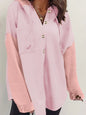 Drawstring Button Front Hoodie