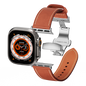 Affordable Genuine Leather Butterfly Buckle Band for Apple Watch